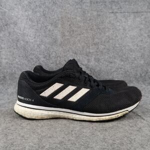 Adidas Shoes Mens 8.5 Athletic Trainer Adizero Adios 4 Running Sneaker Black